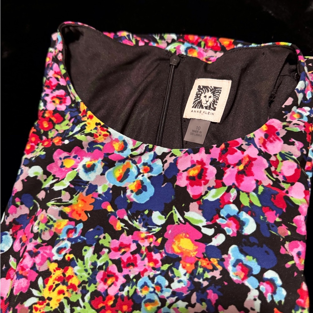 Anne Klein floral dress size 10